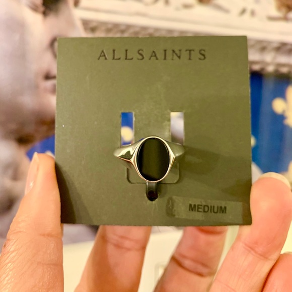 Large Oval Signet Ring ALLSAINTS - Silver - Picture 6 of 7